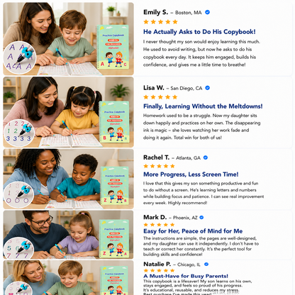 💥LAST DAY SALE 50%OFF💥📚MagicBook | Kids Practice Copybook Set (4Pcs/Set)