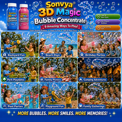 Sonvya® Super 3D Magic Bubble Concentrate —— Animal & Ocean Fantasy Theme