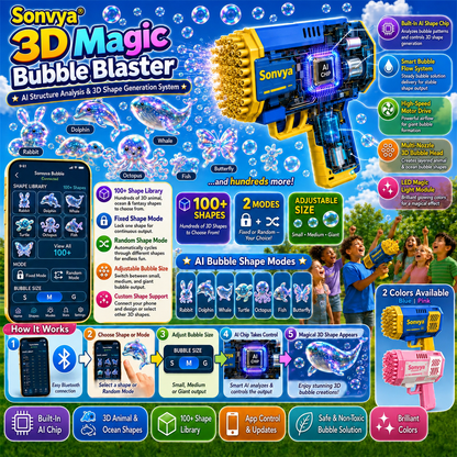 Sonvya® Super 3D Magic Bubble Concentrate —— Animal & Ocean Fantasy Theme