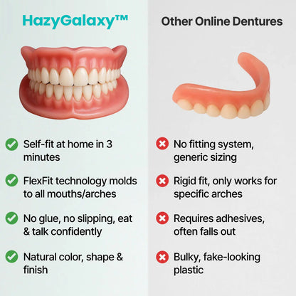 💖 🦷 HazyGalaxy™ Custom-Fit Dentures ⏰ ENDS TODAY   70% OFF | Smile with Confidence