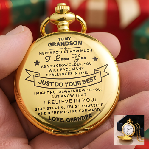 🔥Last Day 49% OFF -To Grandson / From Grandpa - Luxury Vintage Pocket Watch Gift