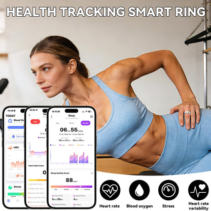 IP68 Waterproof Smart Ring for Women Men