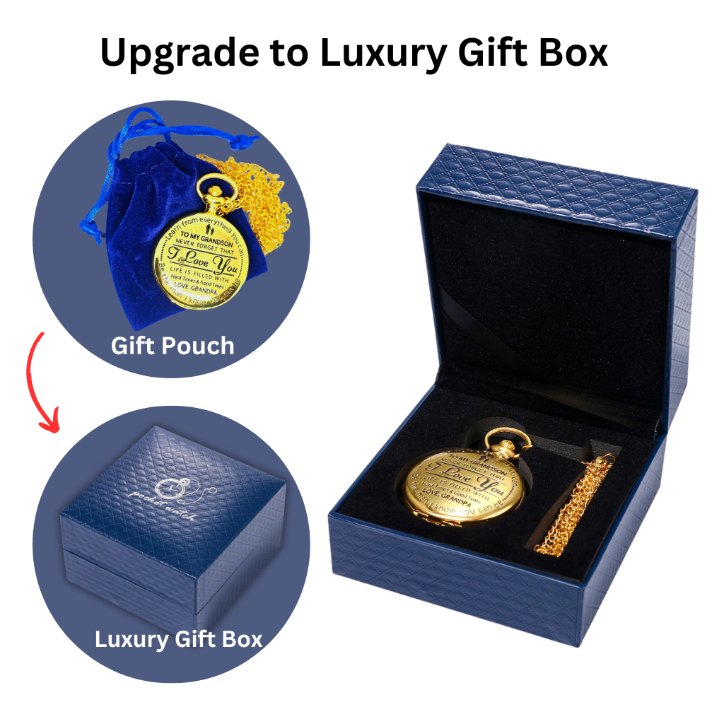 🔥Last Day 49% OFF -To Grandson / From Grandpa - Luxury Vintage Pocket Watch Gift