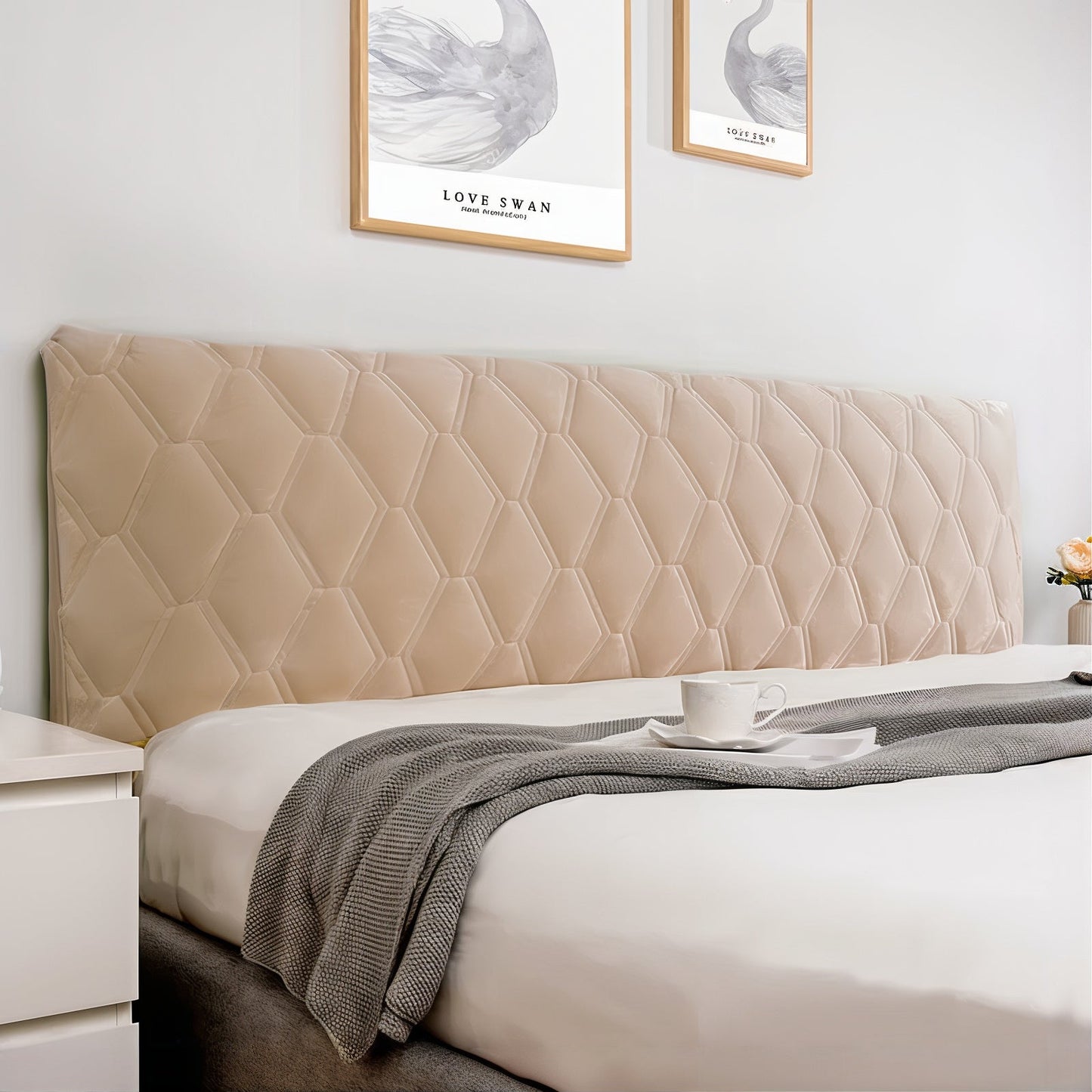 Premium Quilted Headboard Cover