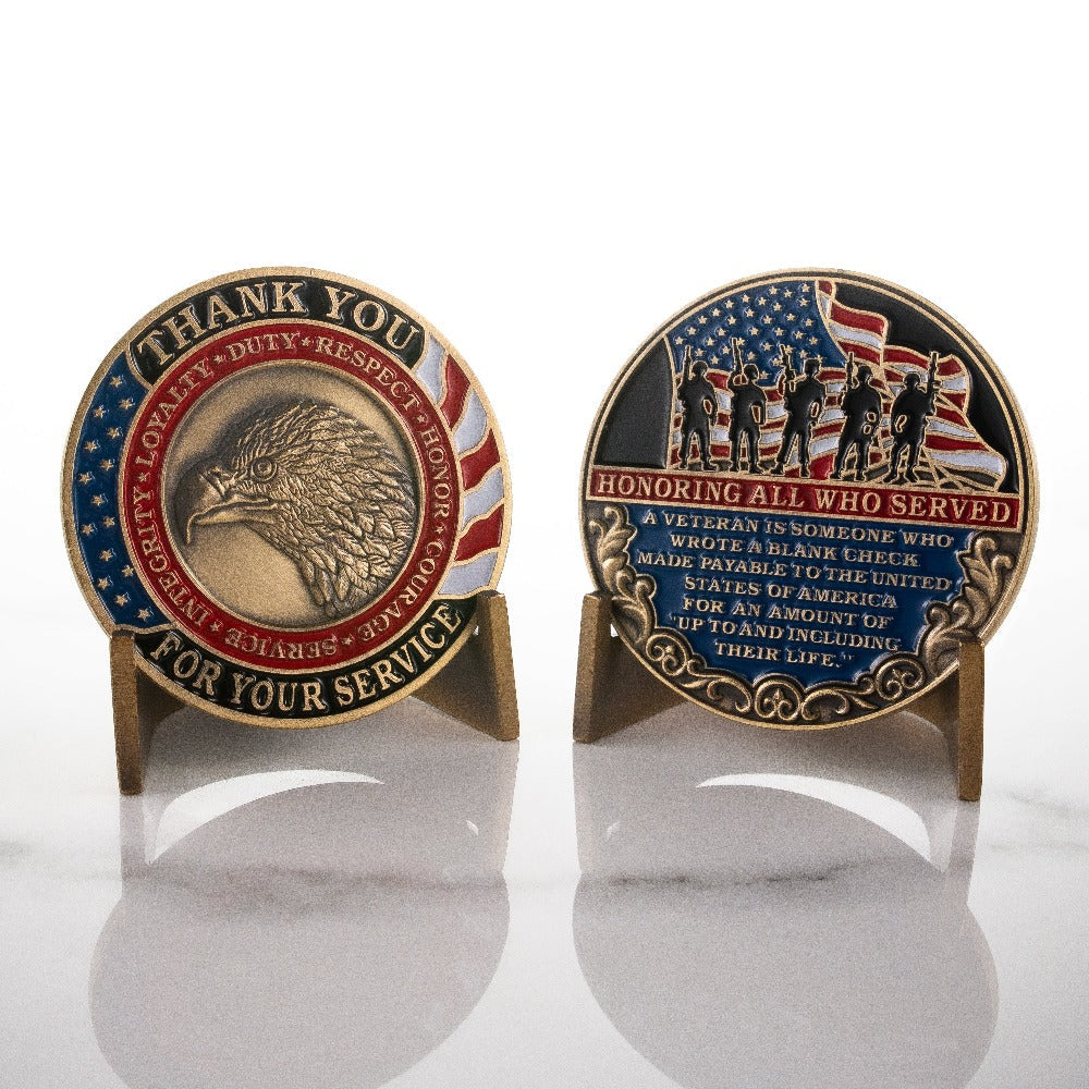 🏆Flash Sale⚡50K+ SOLD! Honoring All Who Served Thank You Coin