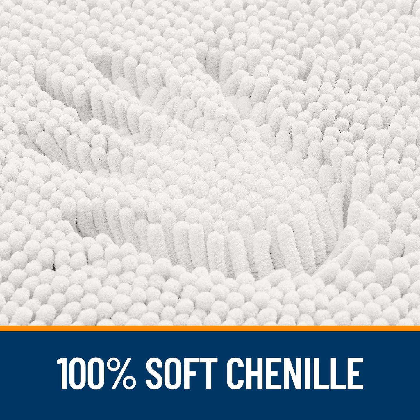 Bathroom Extra Soft Absorbent Chenille Bath Rugs