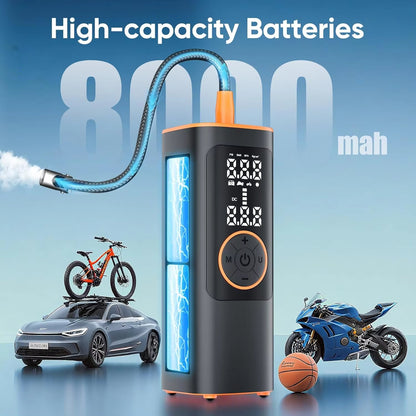 150PSI Cordless & 12V Dual Power Tire Pump