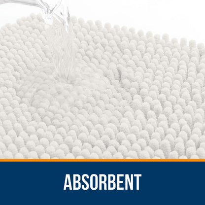 Bathroom Extra Soft Absorbent Chenille Bath Rugs