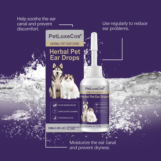 🏆Flash Sale⚡5K+ SOLD! PetLuxeCos Herbal Pet Ear Drops🎉Special limited-time discount
