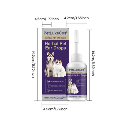 🏆Flash Sale⚡5K+ SOLD! PetLuxeCos Herbal Pet Ear Drops🎉Special limited-time discount