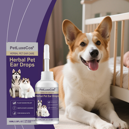 🏆Flash Sale⚡5K+ SOLD! PetLuxeCos Herbal Pet Ear Drops🎉Special limited-time discount