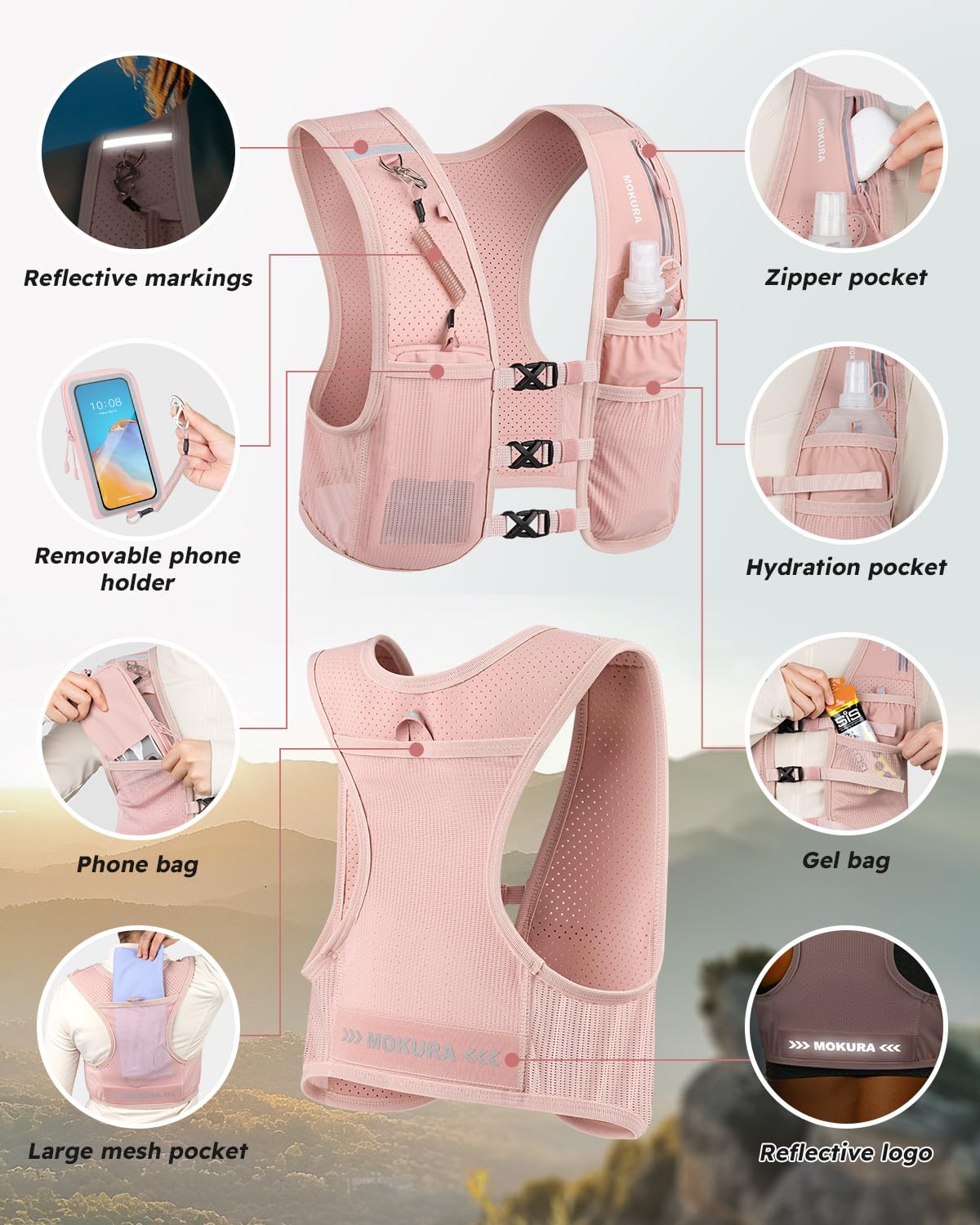 Lightweight Running Vest for Women Men