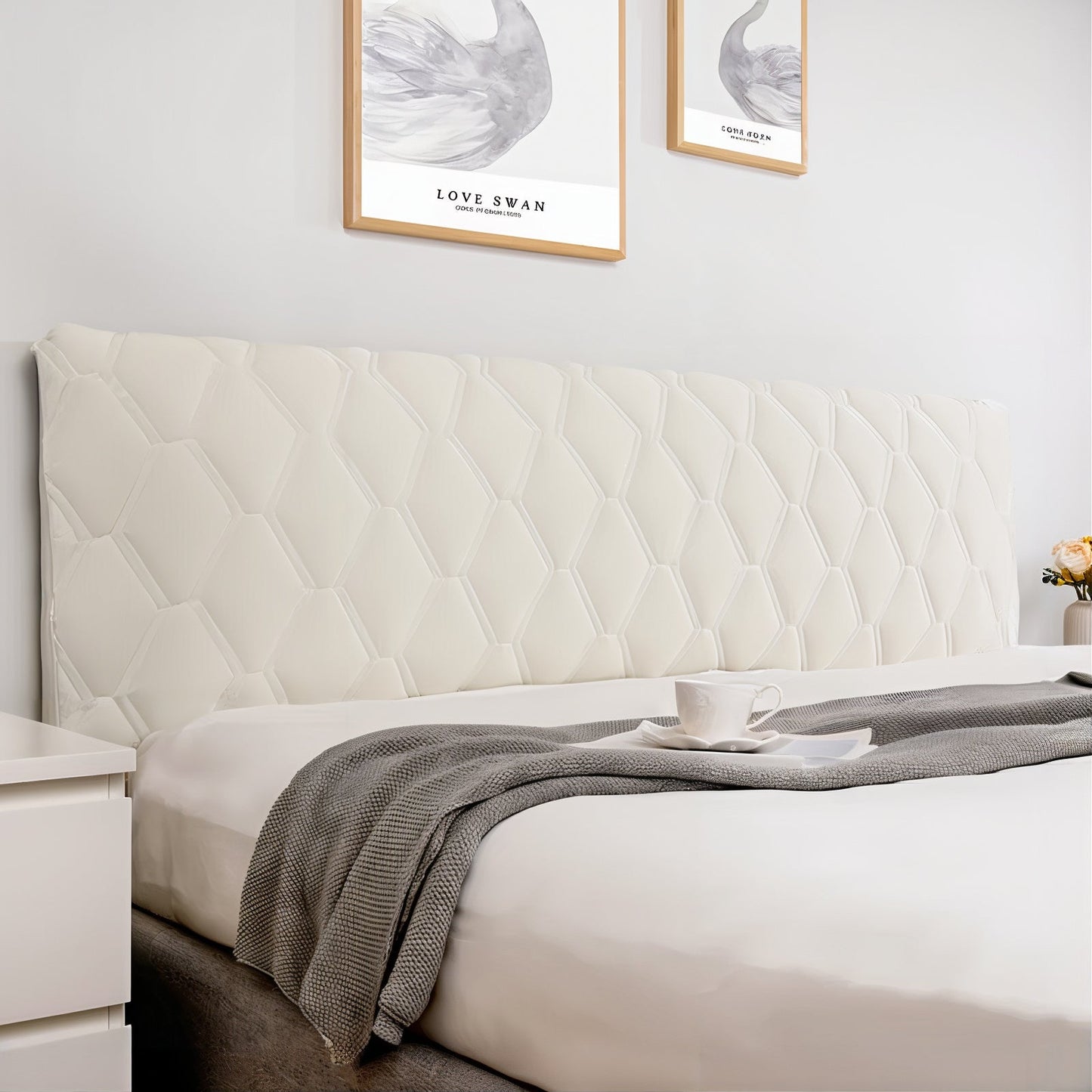 Premium Quilted Headboard Cover
