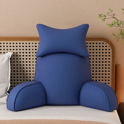 Luxury Corduroy Backrest Pillow With Arms & Removable Headrest