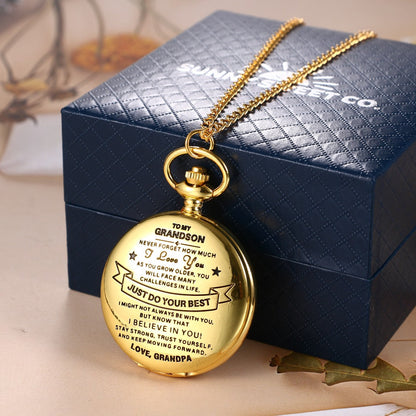 🔥Last Day 49% OFF -To Grandson / From Grandpa - Luxury Vintage Pocket Watch Gift