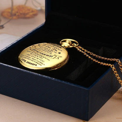 🔥Last Day 49% OFF -To Grandson / From Grandpa - Luxury Vintage Pocket Watch Gift