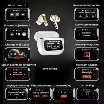 New Bluetooth Earbuds With Full Color Display