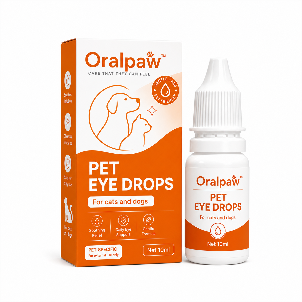 Pet Eye Drops for Cats & Dogs｜Gentle Daily Care