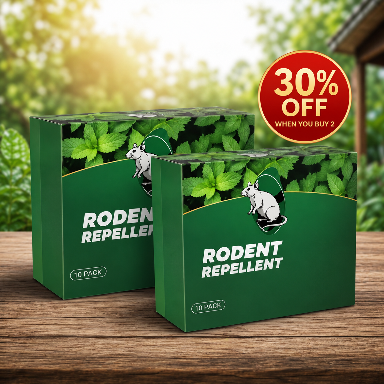 🏆Flash Sale 5K+ SOLD!🔥🟢 Natural Peppermint Rodent Repellent Tablets – 10 Pack