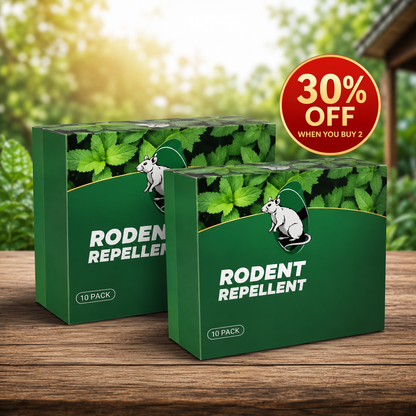 🏆Flash Sale 5K+ SOLD!🔥🟢 Natural Peppermint Rodent Repellent Tablets – 10 Pack
