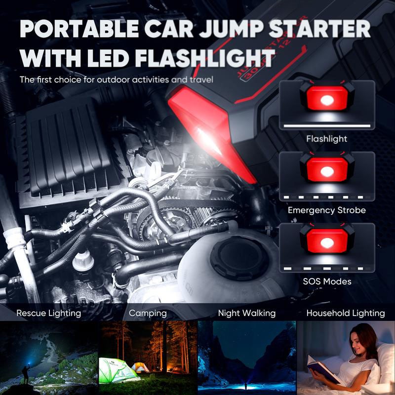 Jump Starter 300A Peak Jump Starter Battery Pack