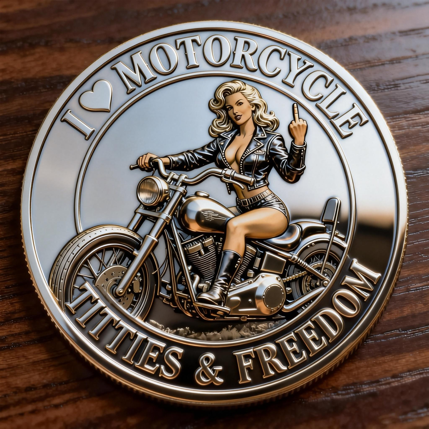 🏆Flash Sale⚡50K+ SOLD! Old Bastards Motorcycles Club – I ♥ Motorcycle,TITTIES & FREEDOM!