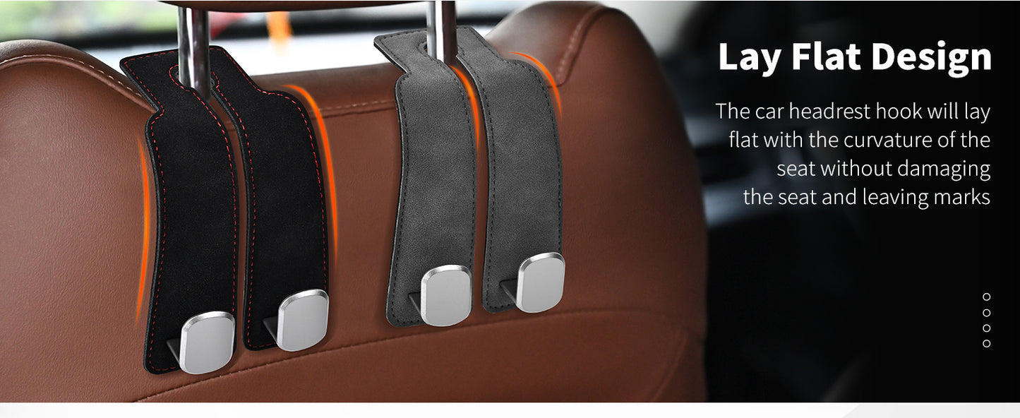 🔥Last Day 49% OFF🔥4 Counts Car Seat Headrest Hook, Improved Car Seat Back Double