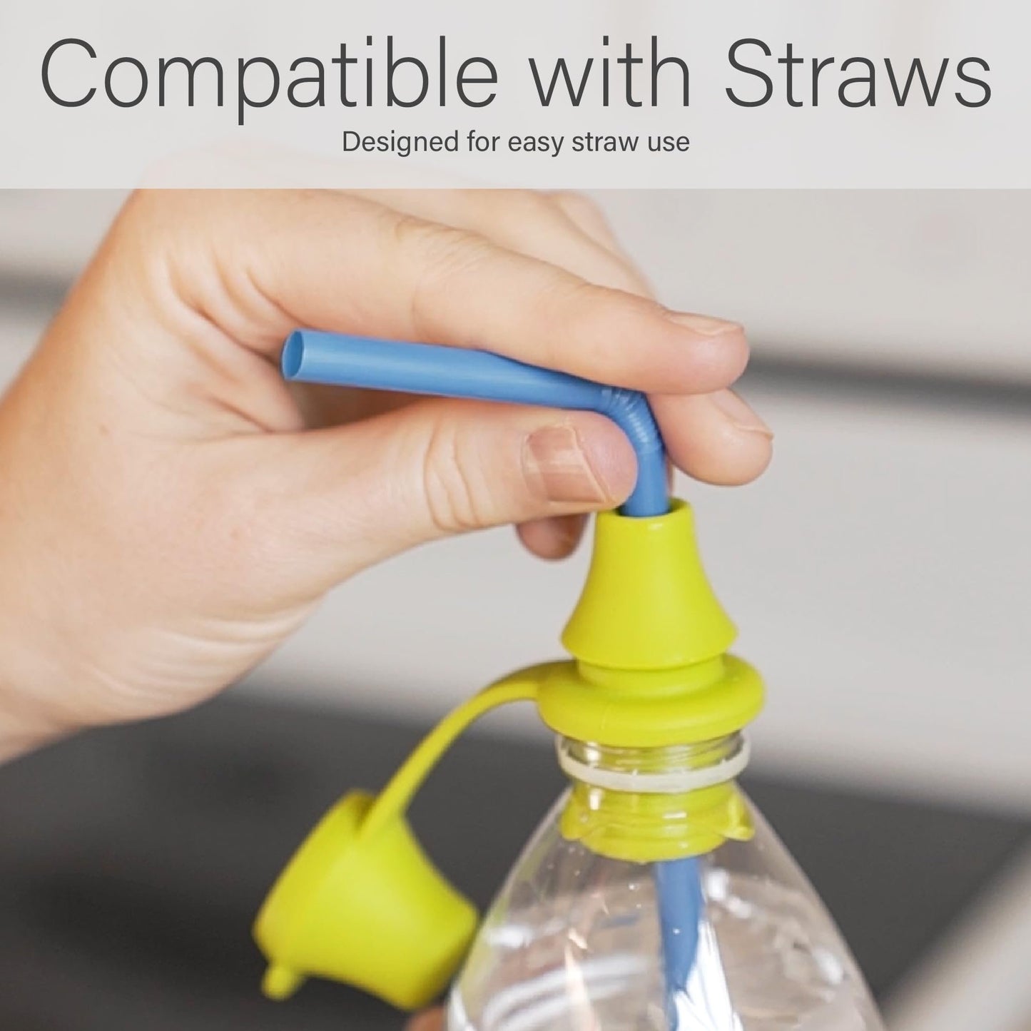 3 Pcs No Spill Silicone Bottle Topper Spout