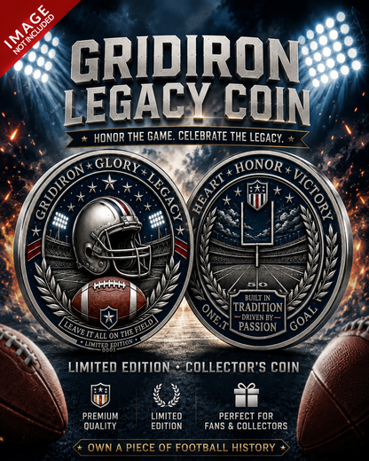 🔥Last Day 50% OFF🔥Own the Spirit of the Gridiron — A Collector Coin Made for True American Football Fans