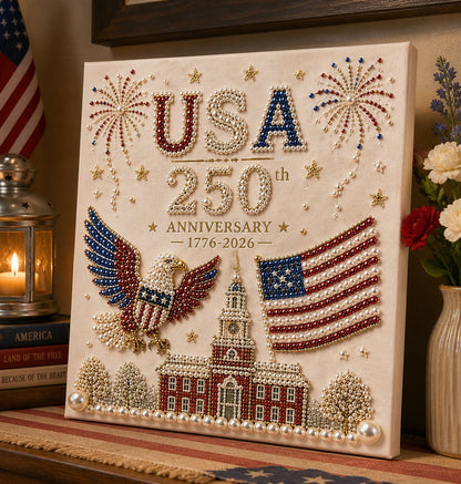 🏆Flash Sale 5K+ SOLD!✨USA 250th Anniversary DIY Pearl Painting Kit ❤️‍🔥