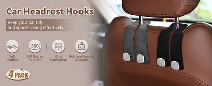 🔥Last Day 49% OFF🔥4 Counts Car Seat Headrest Hook, Improved Car Seat Back Double