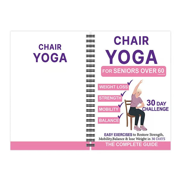 🏆Flash Sale 5K+ SOLD!🔥The Complete Guide to Chair Yoga for Seniors Over 60: 40+ Low-Impact Easy Exercises to Restore Strength, Mobility, Balance, and Lose Weight