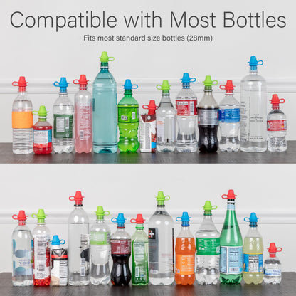 3 Pcs No Spill Silicone Bottle Topper Spout