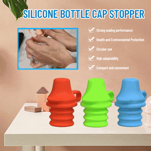 3 Pcs No Spill Silicone Bottle Topper Spout