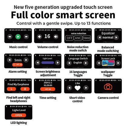 New Bluetooth Earbuds With Full Color Display