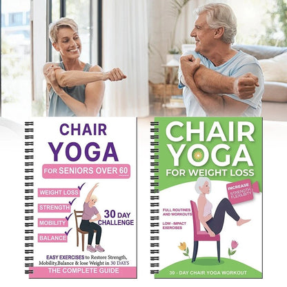🏆Flash Sale 5K+ SOLD!🔥The Complete Guide to Chair Yoga for Seniors Over 60: 40+ Low-Impact Easy Exercises to Restore Strength, Mobility, Balance, and Lose Weight
