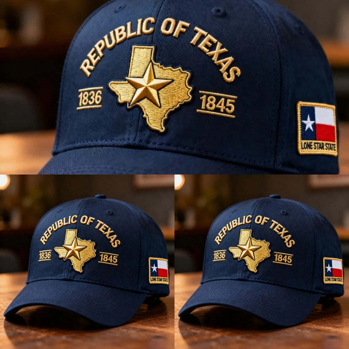 🏆Flash Sale⚡50K+ SOLD! Republic of Texas Embroidered Hat, 🔥Buy 2 FREE SHIPPING