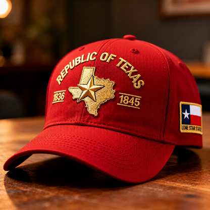 🏆Flash Sale⚡50K+ SOLD! Republic of Texas Embroidered Hat, 🔥Buy 2 FREE SHIPPING