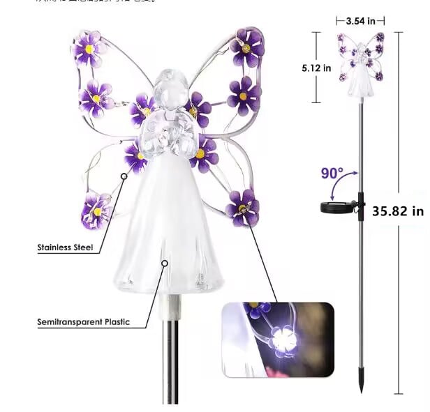 Waterproof 👼 Solar Angel lights
