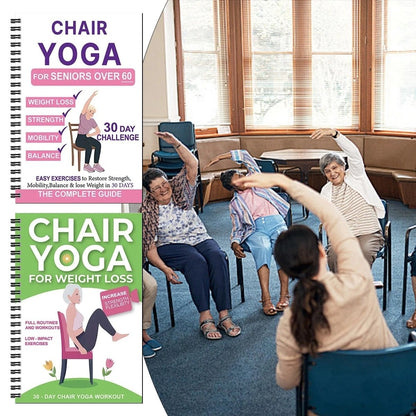 🏆Flash Sale 5K+ SOLD!🔥The Complete Guide to Chair Yoga for Seniors Over 60: 40+ Low-Impact Easy Exercises to Restore Strength, Mobility, Balance, and Lose Weight