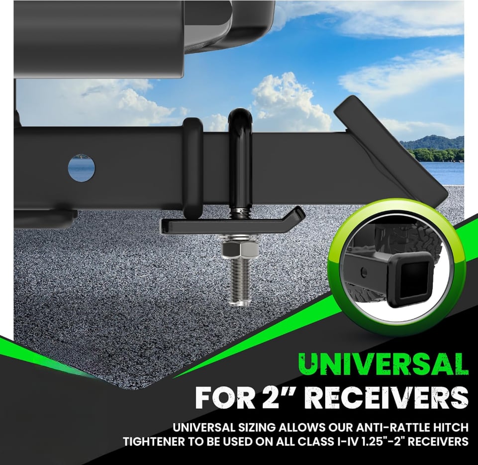 Hitch Tightener Anti-Rattle Clamp(Protective Anti-Rust Coating)