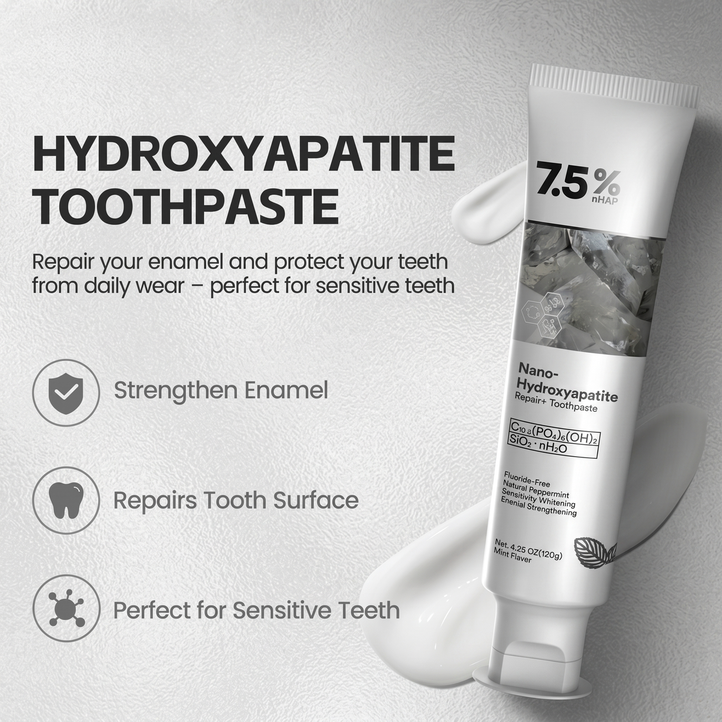 LAST DAY: Buy 1, Get 1 FREE — Glavering™ Hydroxyapatite Toothpaste