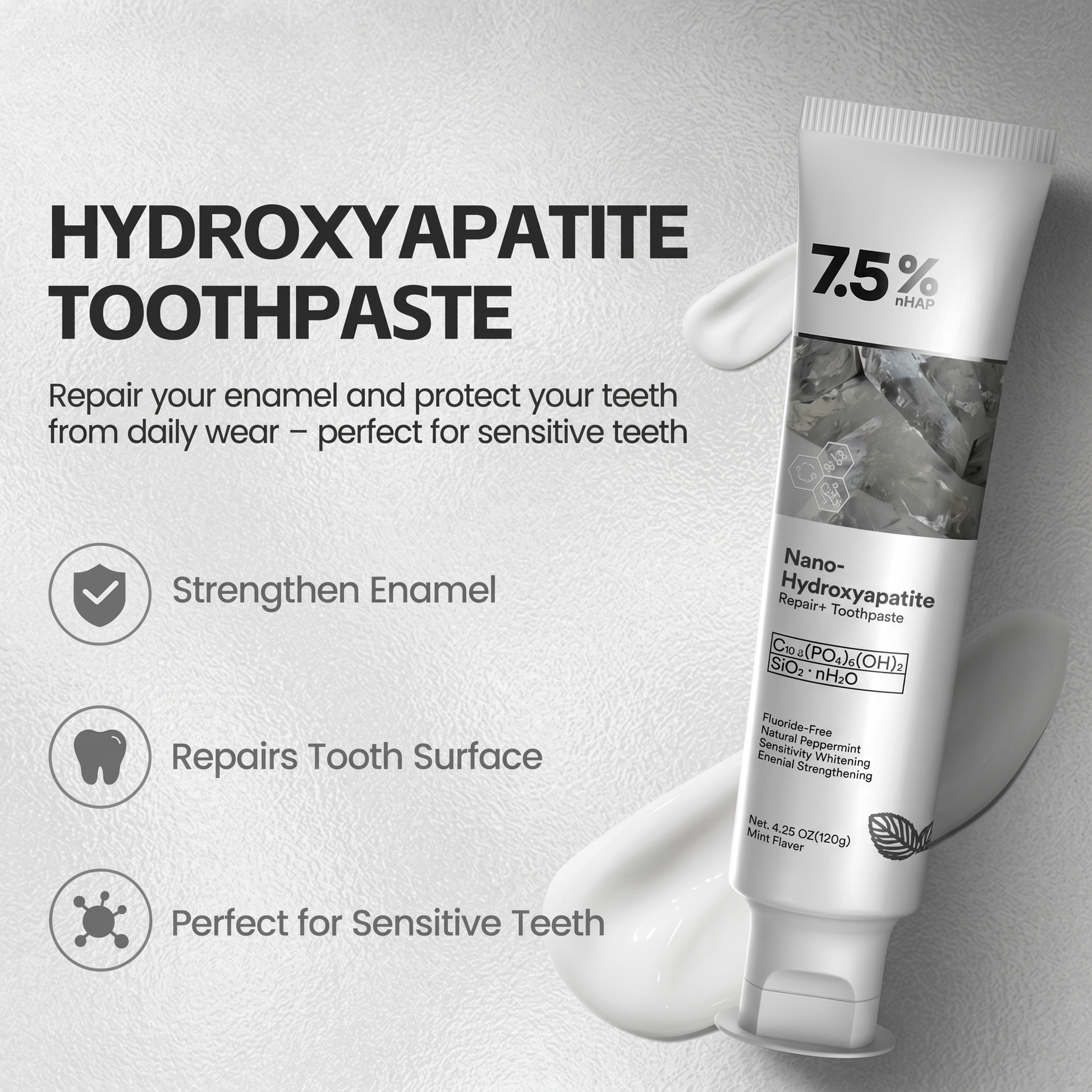 LAST DAY: Buy 1, Get 1 FREE — Glavering™ Hydroxyapatite Toothpaste
