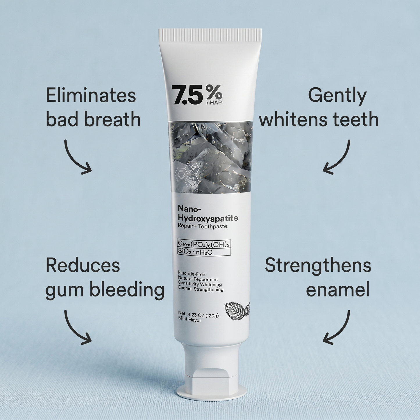 LAST DAY: Buy 1, Get 1 FREE — Glavering™ Hydroxyapatite Toothpaste
