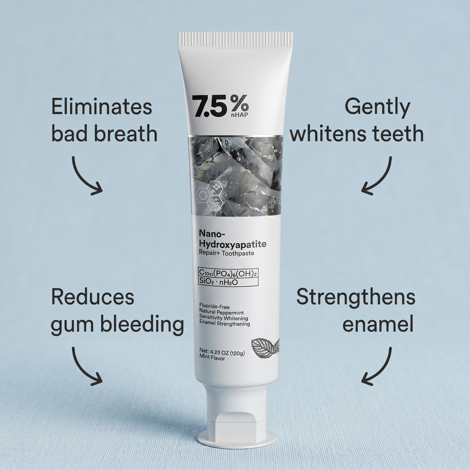 LAST DAY: Buy 1, Get 1 FREE — Glavering™ Hydroxyapatite Toothpaste
