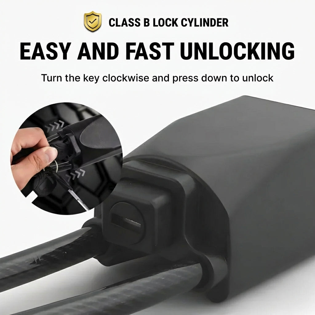 🔥Last Day 49% OFF🔥Military-Grade Steering Wheel Lock (Anti-Theft)