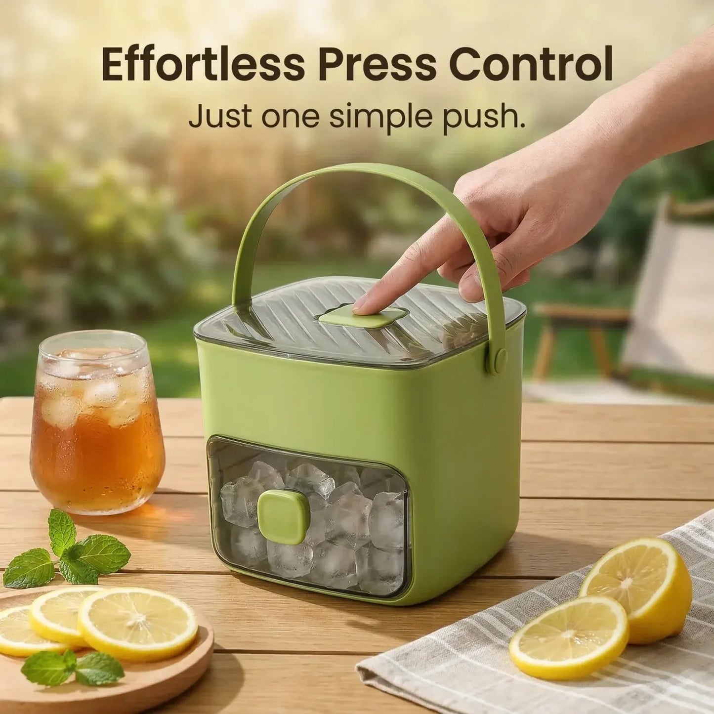 🔥Flash Sale 5K+ SOLD!✨Portable One-Touch Ice Release Tray with Lid & Storage Box