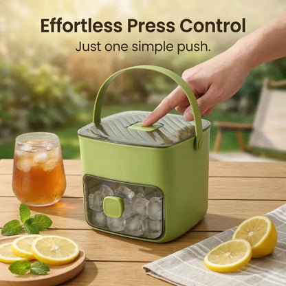 🔥Flash Sale 5K+ SOLD!✨Portable One-Touch Ice Release Tray with Lid & Storage Box