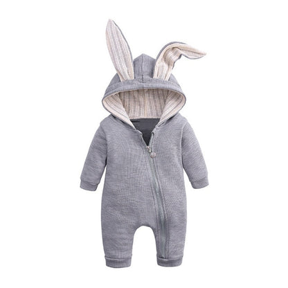 Hooded Bunny Baby Onesie