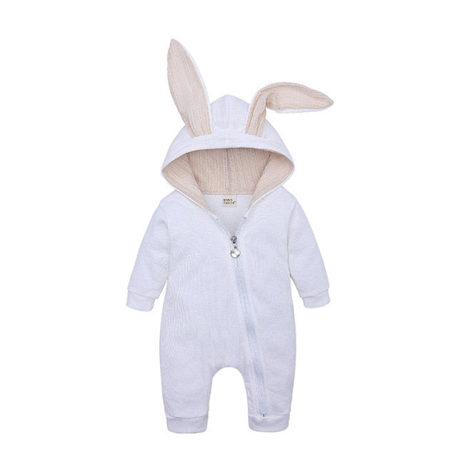 Hooded Bunny Baby Onesie